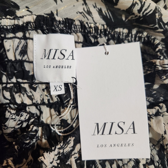 MISA Los Angeles Diya Dress in Tonal Abstract Size XS - Picture 5 of 7